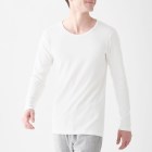 따뜻한 코튼 울 스무스 · 긴소매 티셔츠 OFF WHITE