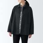 여성 · 케이폭 혼방 · 셔츠 재킷 BLACK