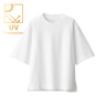 [무인양품]  여성 시원한 UV 컷 와이드 반소매 티셔츠 (오버핏 반팔) 상품이미지
