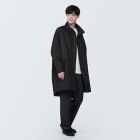 남성 · 케이폭 혼방 · 안솜 스탠드칼라 코트 BLACK