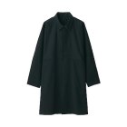 남녀공용 · 잘 타지 않는 소재로 만든 · 스텐 칼라 코트 BLACK