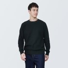 남성 · 워셔블 리브 · 크루넥 긴소매 스웨터 BLACK