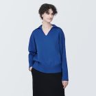 여성 · 워셔블 밀라노 리브 · 스키퍼 칼라 폴로 스웨터 BLUE