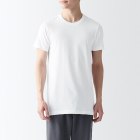 남성 · 사이드 심리스 · 크루넥 반소매 티셔츠 2장 세트 WHITE