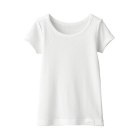 베이비 · 산뜻한 면 · 크루넥 반소매 티셔츠 OFF WHITE