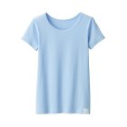 키즈 · 산뜻한 면 · 크루넥 반소매 티셔츠 LIGHT BLUE
