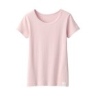 키즈 · 산뜻한 면 · 크루넥 반소매 티셔츠 LIGHT PINK