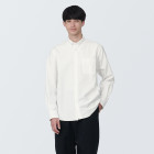 남성 · 워싱 옥스포드 · 버튼 다운 긴소매 셔츠 WHITE