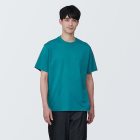 [무인양품]  남성 저지 크루넥 반소매 티셔츠 (오버핏 반팔) GREEN