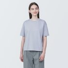 [무인양품]  여성 저지 크루넥 반소매 티셔츠 (오버핏 반팔) GRAY