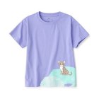 키즈 · 동물 프린트 · 반소매 티셔츠 PURPLE