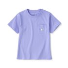 키즈 · 동물 자수 · 포켓 반소매 티셔츠 PURPLE