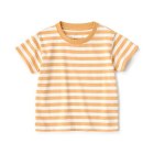 베이비 · 크루넥 반소매 티셔츠 LIGHT ORANGE STRIPE