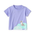 베이비 · 동물 프린트 · 반소매 티셔츠 PURPLE