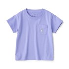 베이비 · 동물 자수 · 포켓 반소매 티셔츠 PURPLE